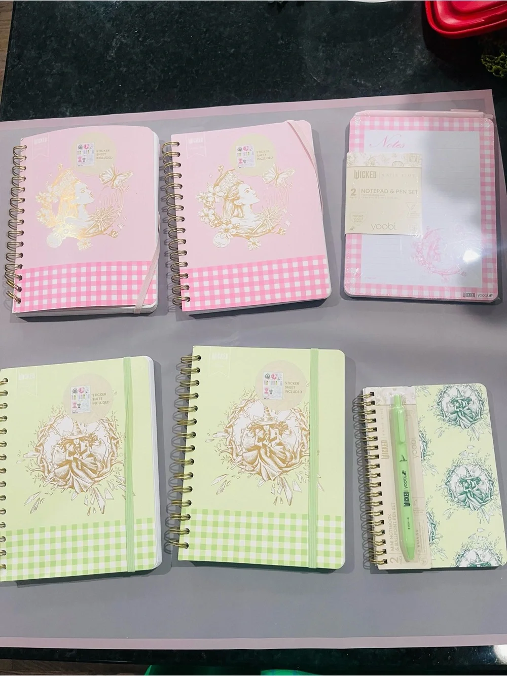 6 Wicked notebooks